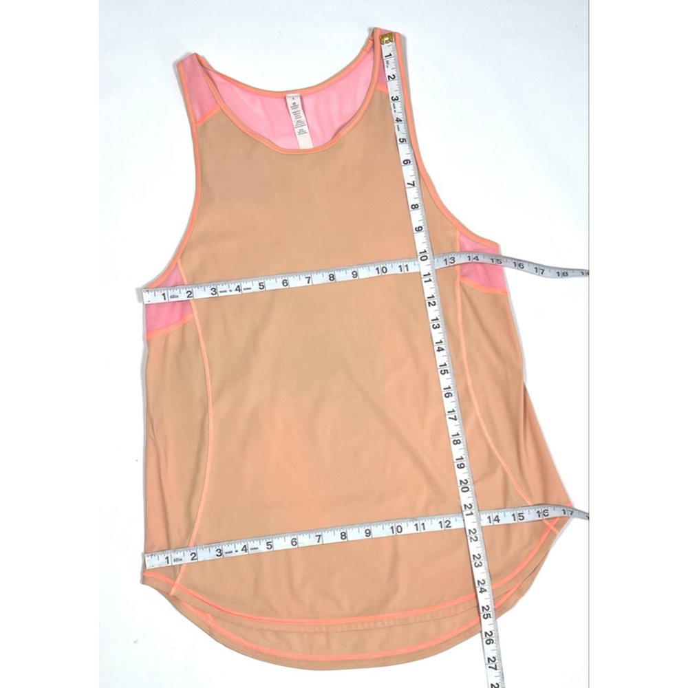 Lululemon Womans Tank Top Mesh Size 4 Beige Pink - Picture 6 of 7